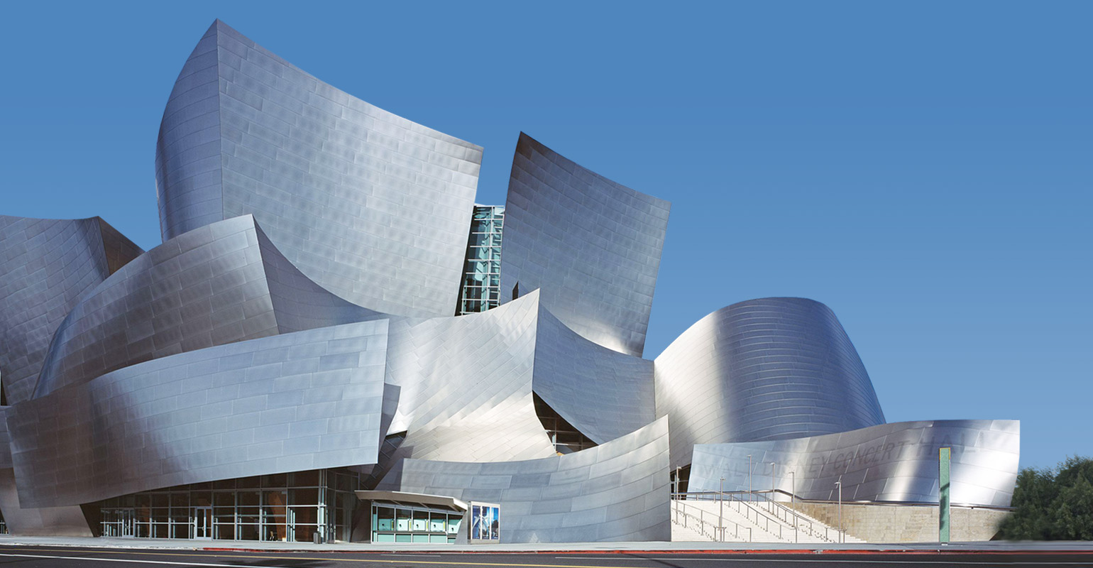 The Frank Gehry designed Walt Disney Concert Hall.